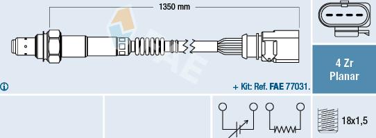 FAE 77904 - Lambda zonde www.autospares.lv