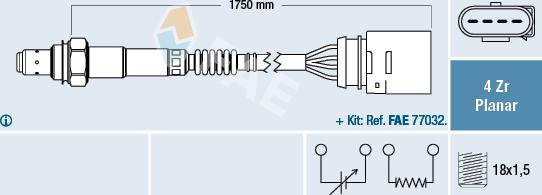 FAE 77905 - Lambda Sensor www.autospares.lv