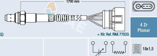 FAE 77903 - Lambda Sensor www.autospares.lv