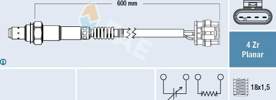 FAE 77499 - Lambda zonde autospares.lv