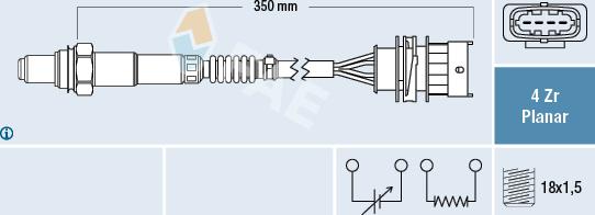 FAE 77498 - Lambda zonde www.autospares.lv