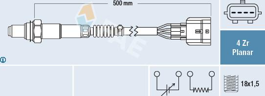 FAE 77492 - Lambda zonde autospares.lv