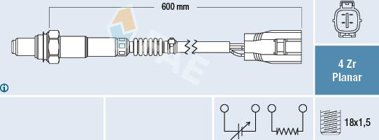 FAE 77497 - Lambda zonde www.autospares.lv