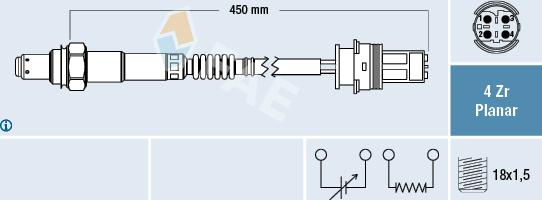 FAE 77444 - Lambda zonde www.autospares.lv