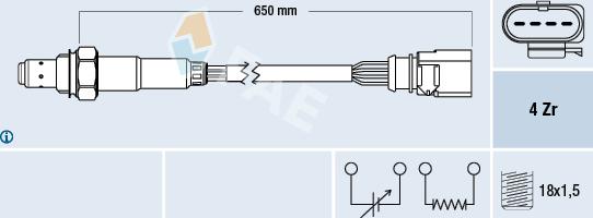 FAE 77440 - Lambda zonde www.autospares.lv