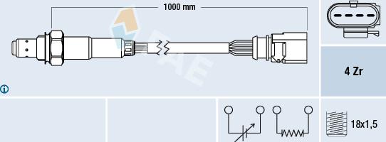 FAE 77459 - Lambda zonde autospares.lv