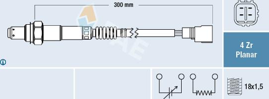 FAE 77455 - Lambda zonde www.autospares.lv