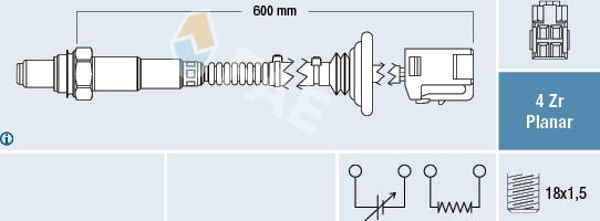 FAE 77456 - Lambda zonde www.autospares.lv