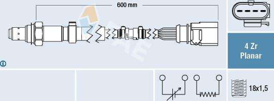 FAE 77458 - Lambda zonde www.autospares.lv