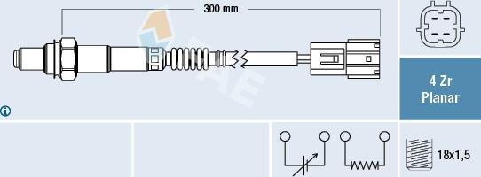 FAE 77452 - Lambda zonde www.autospares.lv