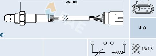 FAE 77465 - Lambda Sensor www.autospares.lv