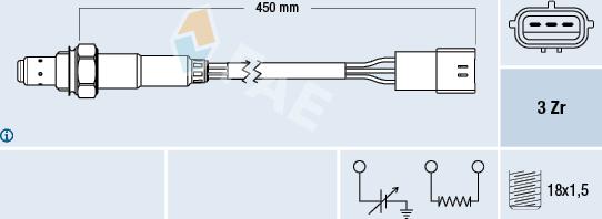 FAE 77466 - Lambda zonde www.autospares.lv