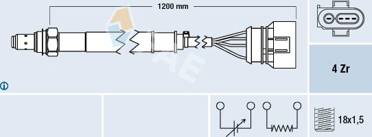 FAE 77460 - Lambda zonde www.autospares.lv