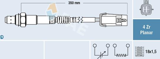 FAE 77462 - Lambda zonde www.autospares.lv