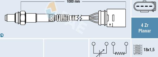 FAE 77404 - Lambda zonde autospares.lv