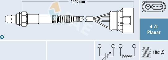 FAE 77400 - Lambda zonde autospares.lv