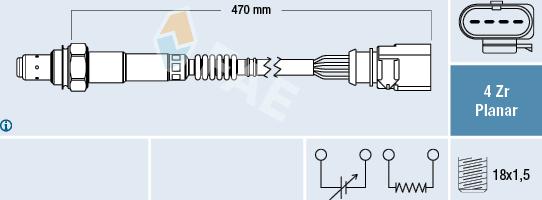 FAE 77402 - Lambda zonde www.autospares.lv