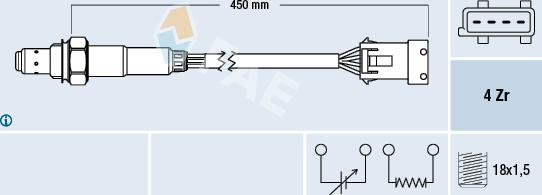 FAE 77433 - Lambda zonde autospares.lv