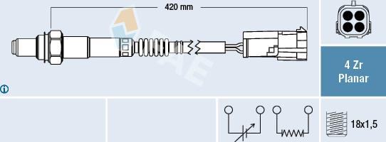 FAE 77429 - Lambda zonde www.autospares.lv