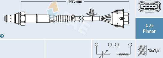 FAE 77422 - Lambda Sensor www.autospares.lv