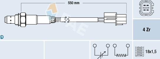 FAE 77475 - Lambda Sensor www.autospares.lv