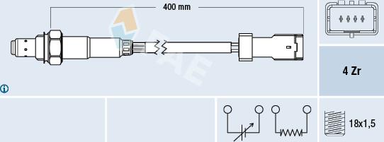 FAE 77590 - Lambda zonde www.autospares.lv