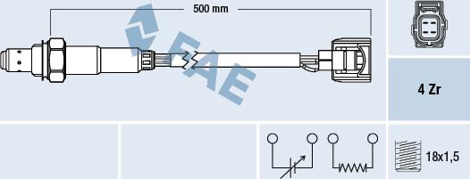 FAE 77501 - Lambda zonde autospares.lv