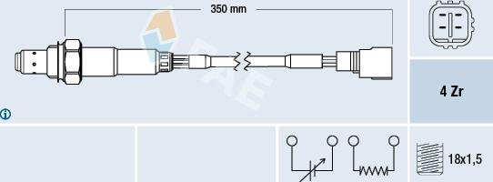 FAE 77511 - Lambda zonde www.autospares.lv