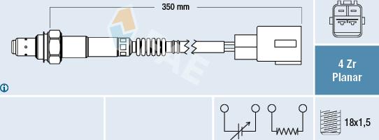 FAE 77518 - Lambda zonde www.autospares.lv