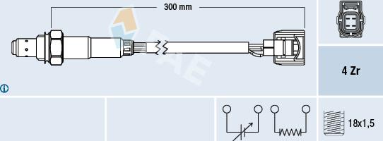 FAE 77585 - Lambda zonde autospares.lv