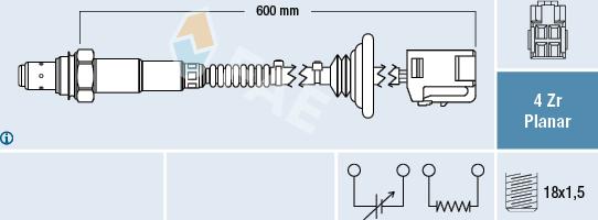 FAE 77521 - Lambda zonde www.autospares.lv