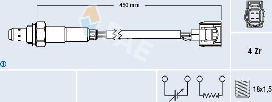 FAE 77523 - Lambda zonde www.autospares.lv