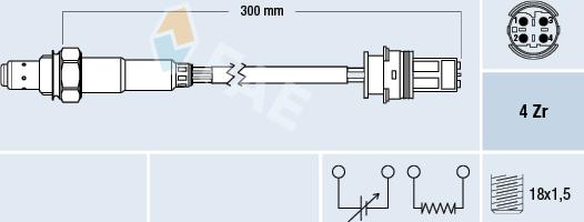 FAE 77695 - Lambda zonde autospares.lv