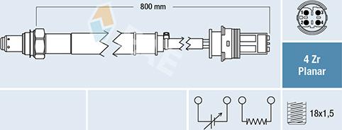 FAE 77691 - Lambda Sensor www.autospares.lv