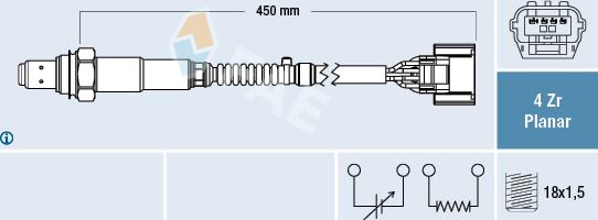 FAE 77649 - Lambda Sensor www.autospares.lv