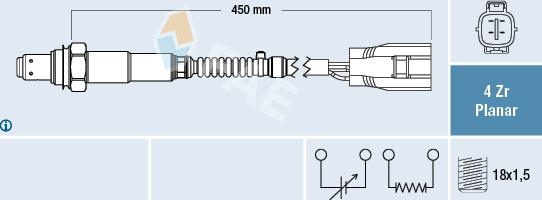 FAE 77644 - Lambda zonde www.autospares.lv