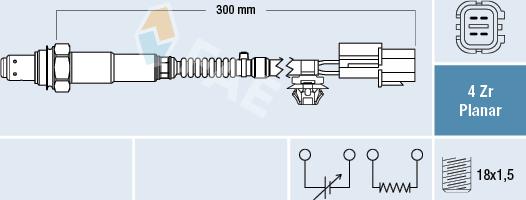 FAE 77653 - Lambda zonde autospares.lv