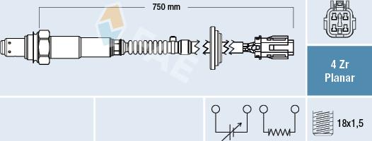 FAE 77666 - Lambda zonde www.autospares.lv