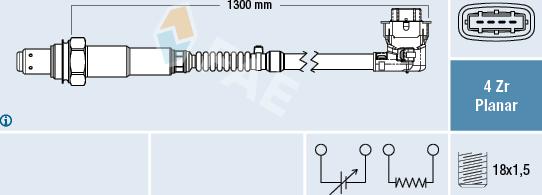 FAE 77609 - Lambda zonde autospares.lv