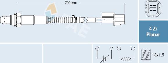 FAE 77689 - Lambda Sensor www.autospares.lv