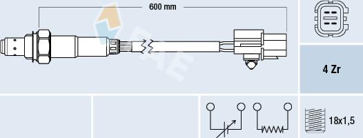 FAE 77688 - Lambda zonde autospares.lv