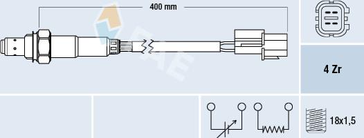 FAE 77682 - Lambda zonde autospares.lv