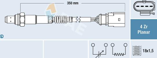 FAE 77626 - Lambda zonde www.autospares.lv