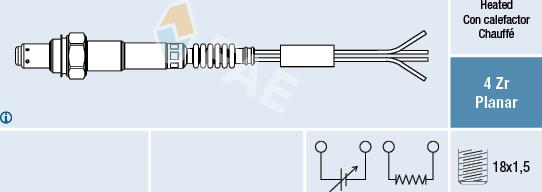 FAE 77005 - Lambda Sensor www.autospares.lv