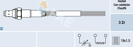 FAE 77003 - Lambda zonde autospares.lv