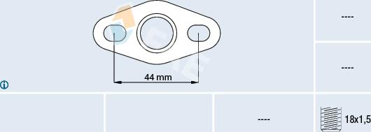 FAE 77021 - Adapteris, Lambda zonde www.autospares.lv