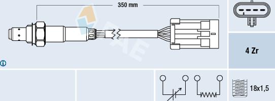 FAE 77195 - Lambda zonde autospares.lv