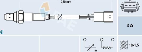 FAE 77191 - Lambda Sensor www.autospares.lv