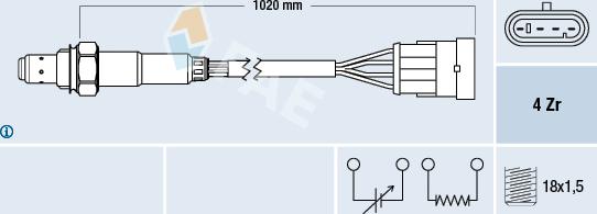 FAE 77192 - Lambda Sensor www.autospares.lv