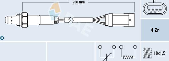 FAE 77151 - Lambda zonde autospares.lv